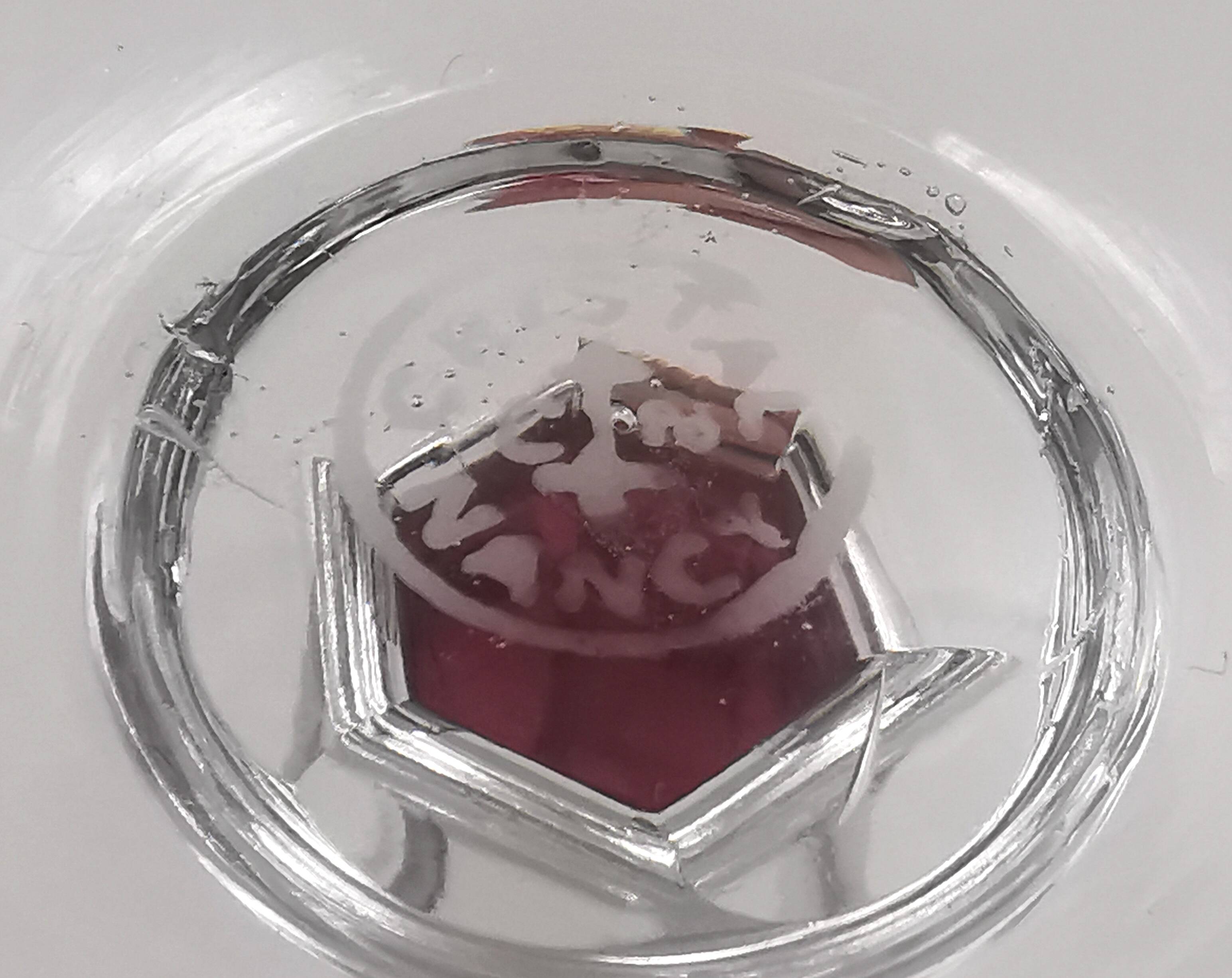 10 cut crystal wine glasses from Roemer, Cristallerie Nancy, double-stamped.