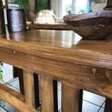 Exotic wood console