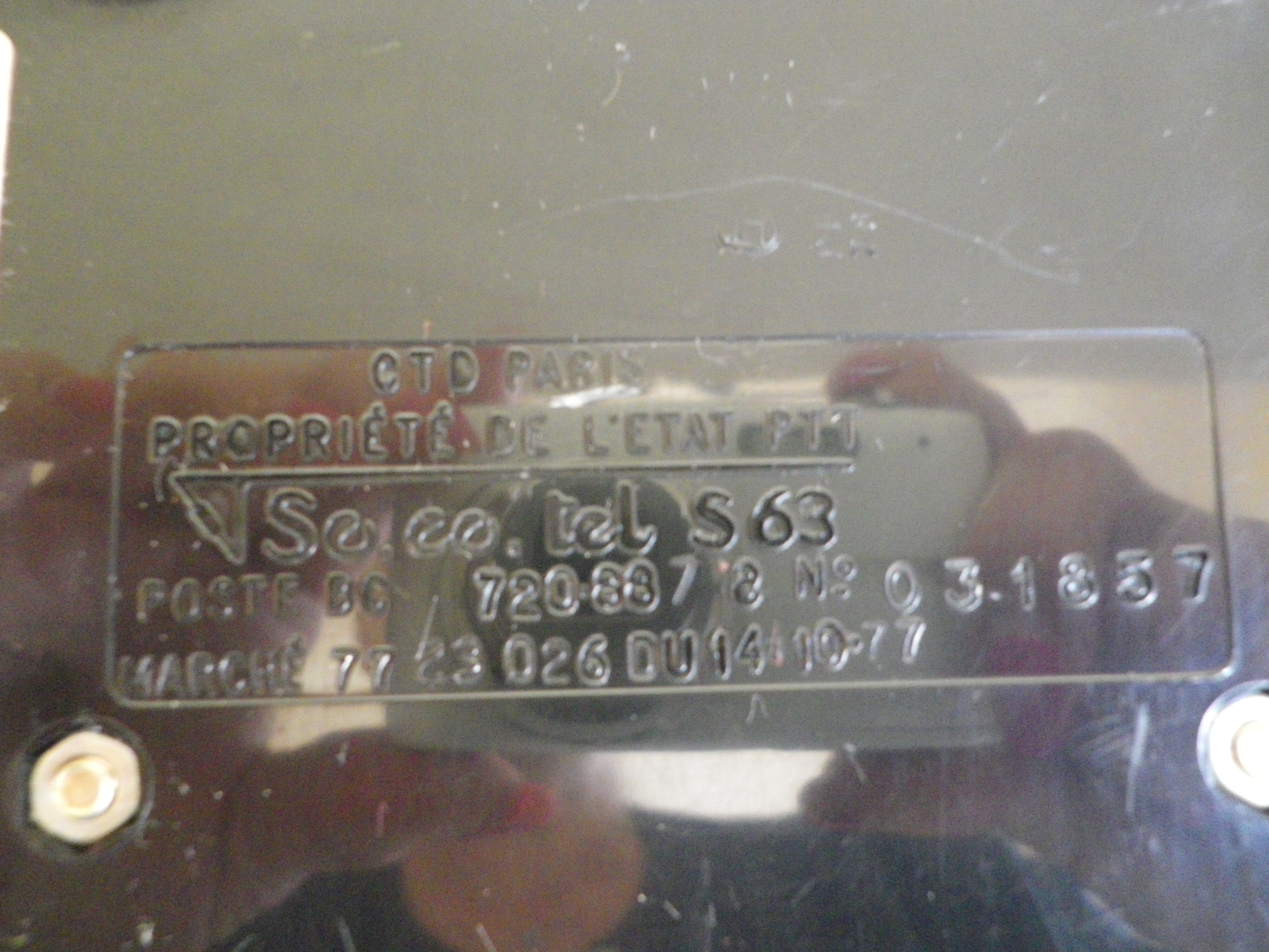 Phone S63 CTD Paris of the 70s, light gray color