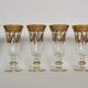 Service 12 glasses decoration engraved gold border