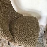 Pair of vintage chairs mid-century toad shape