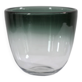 Scandinavian glass vase by Jo Johansfors signed Bengt Orup circa 1960