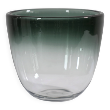 Vase Scandinave en verre de Jo Johansfors signé Bengt Orup ver 1960