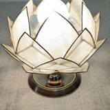 Mother-of-pearl lotus flower bedside or mood lamp