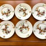 Set of 6 vintage dessert plates RDA
