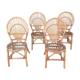 Chaises rotin vintage