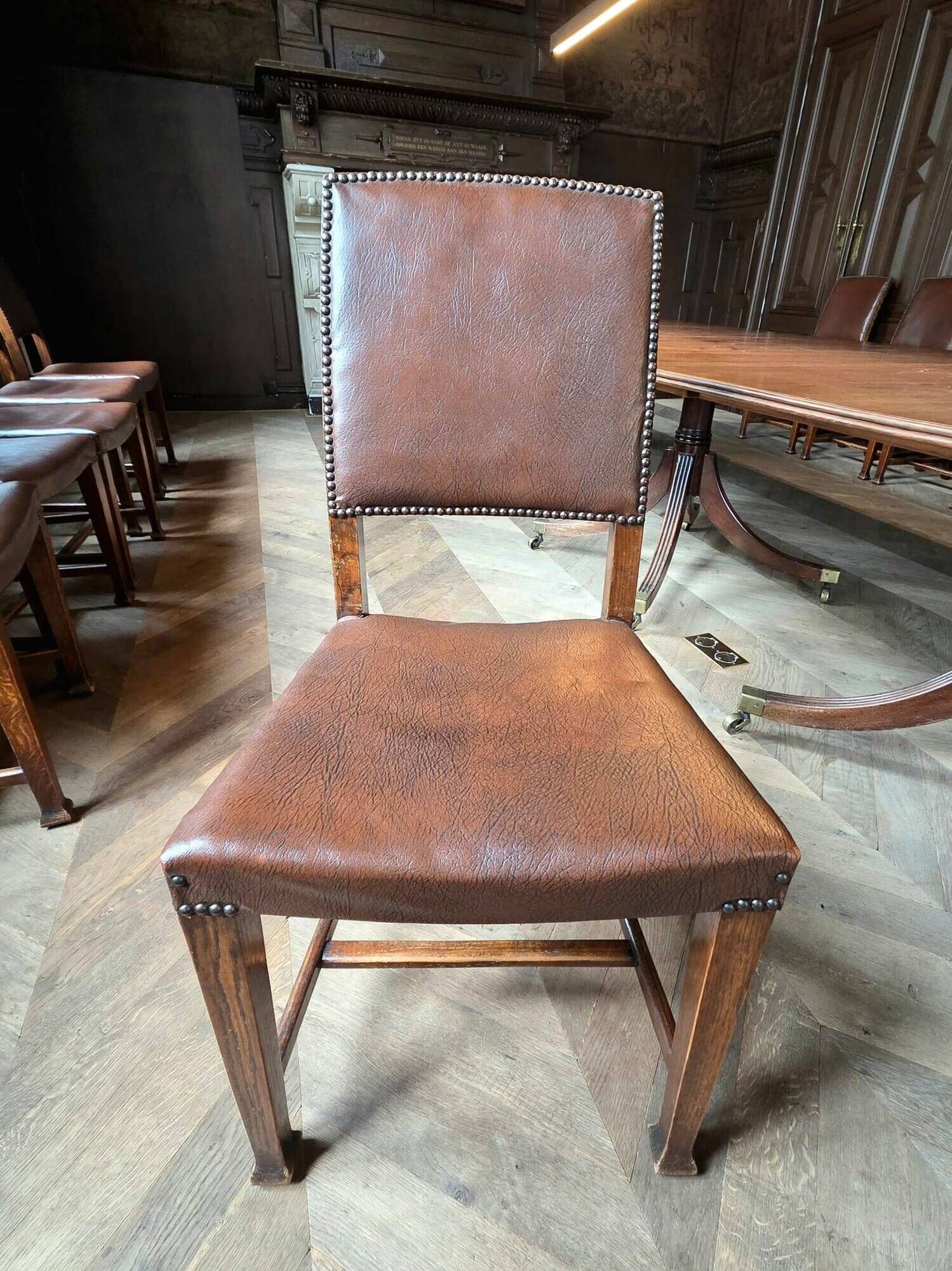 Table set and 12 chairs.