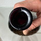 Empoli glass bottle, honeycomb pattern, 1960s