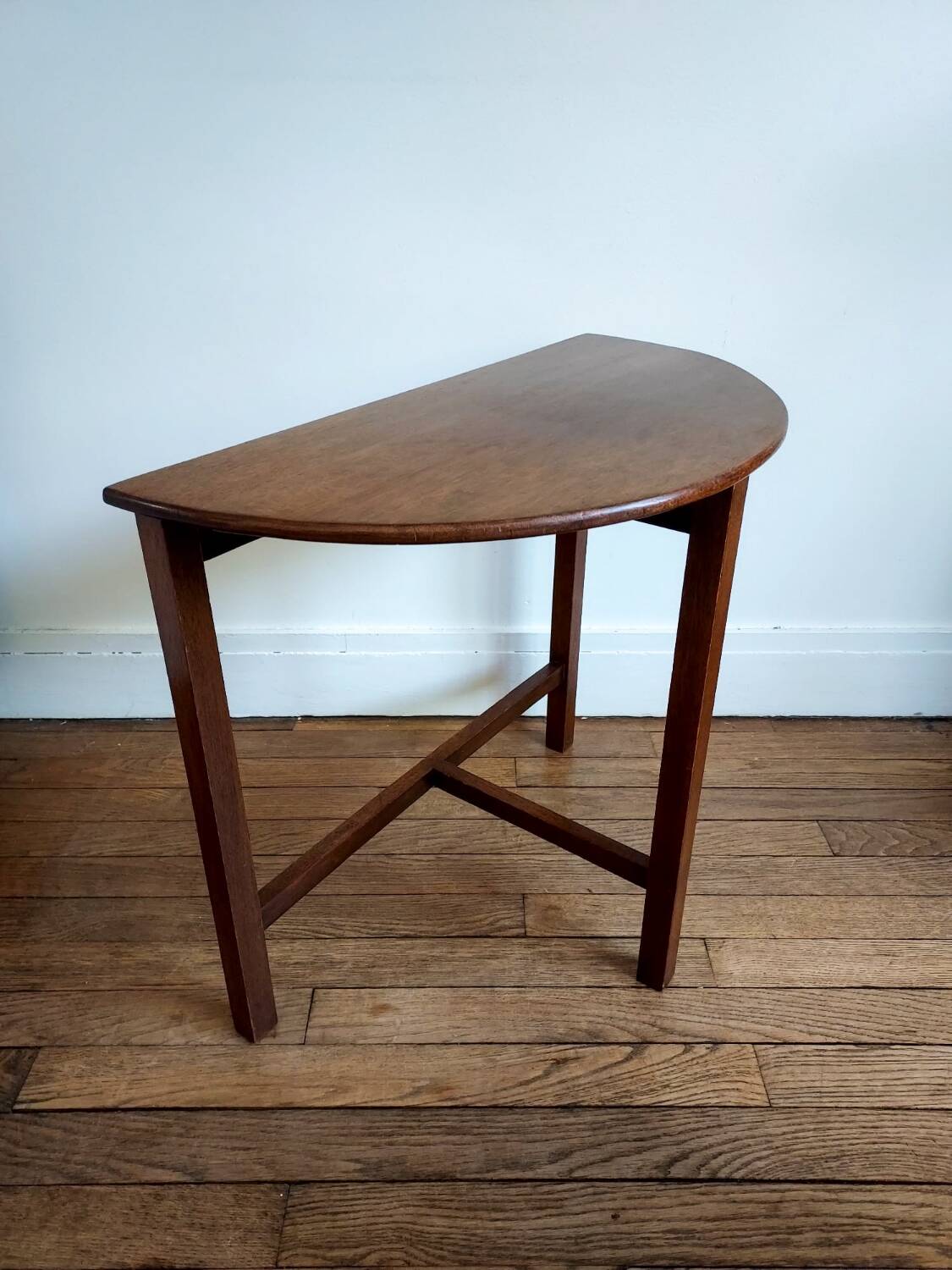 Vintage half-moon coffee table