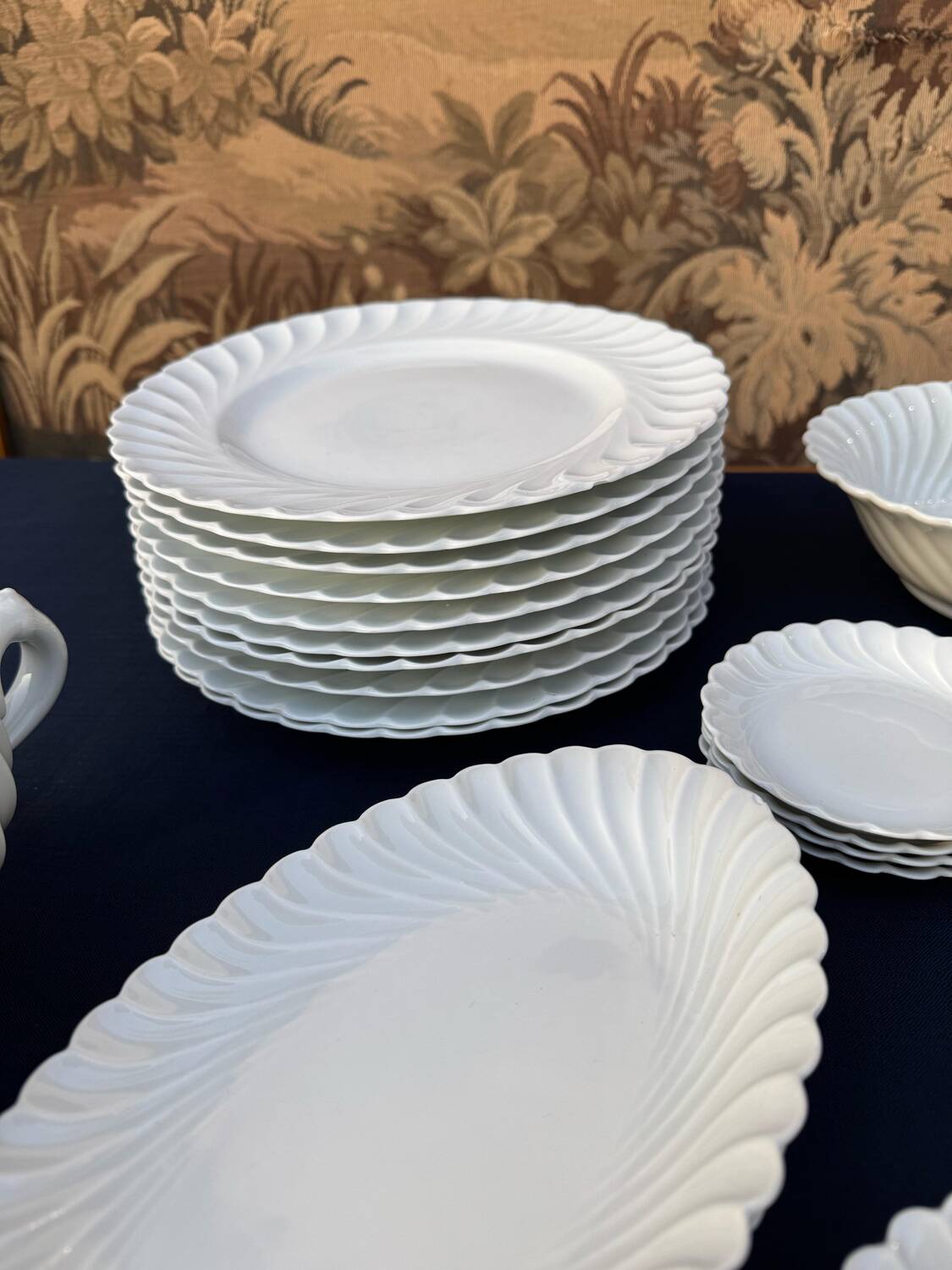 Antique and important Haviland Limoges Porcelain Dinner Service