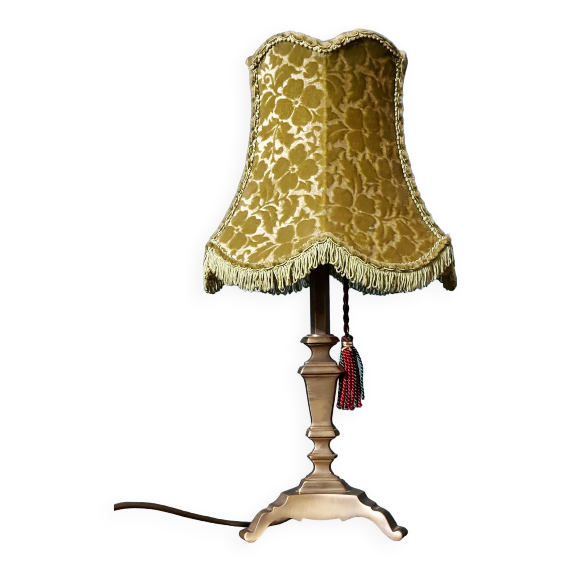 Lampe de cabinet art déco en laiton