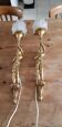 Pair of wall lamps gilded bronze