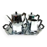 Rare Alessi model "Ottagonale" Coffee or Tea Service, 1936, Set of 5