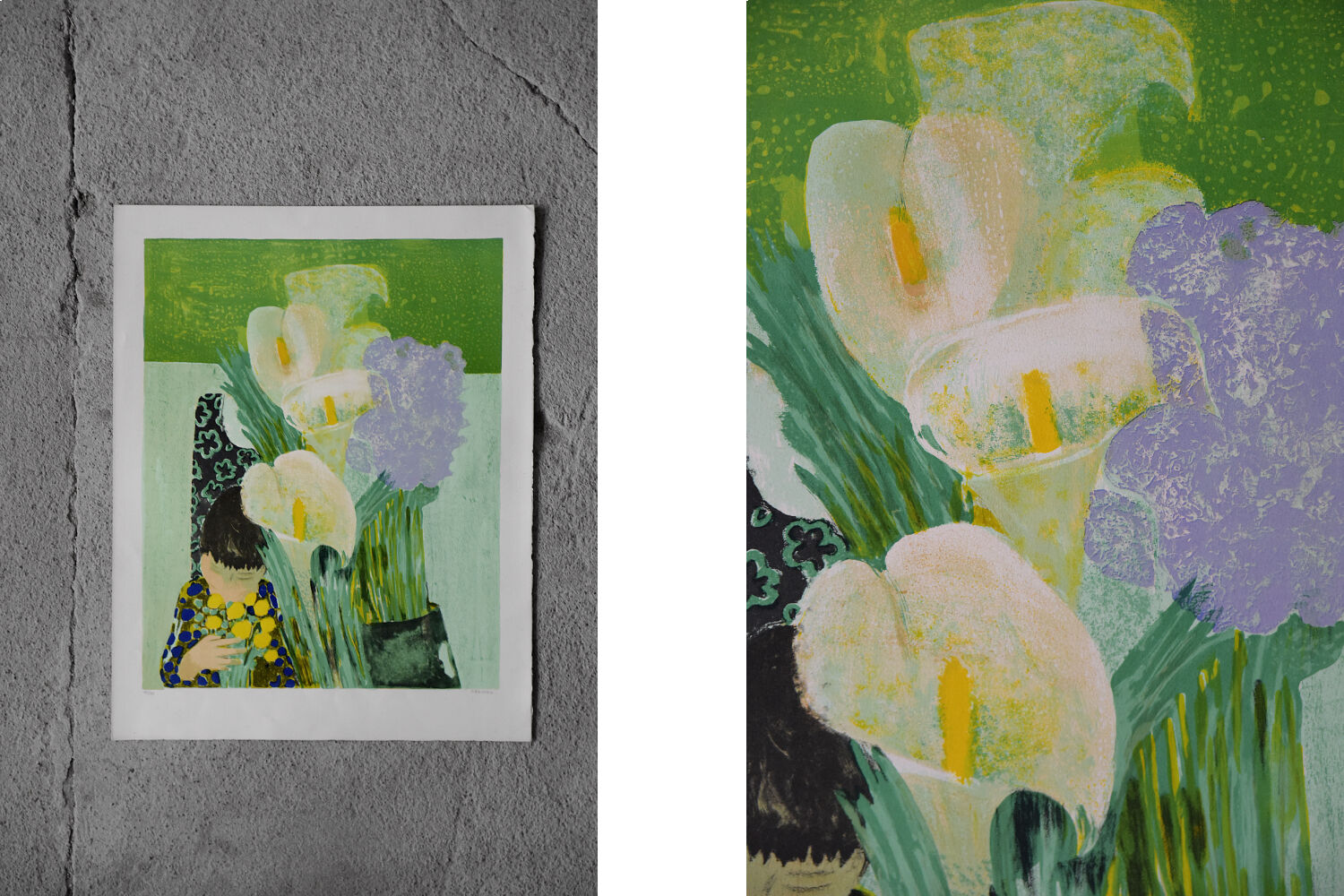 Lithograph on Arches Paper by Noé Canjura, 1960s