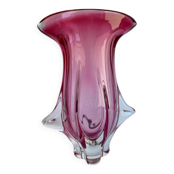 Vase par J. Hospodka pour Chribska Sklarna, Tchécoslovaquie, années 1960.