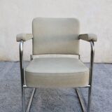 Bauhaus office armchair, vintage, "Ronéo" style, 1930s/1940s, TBE