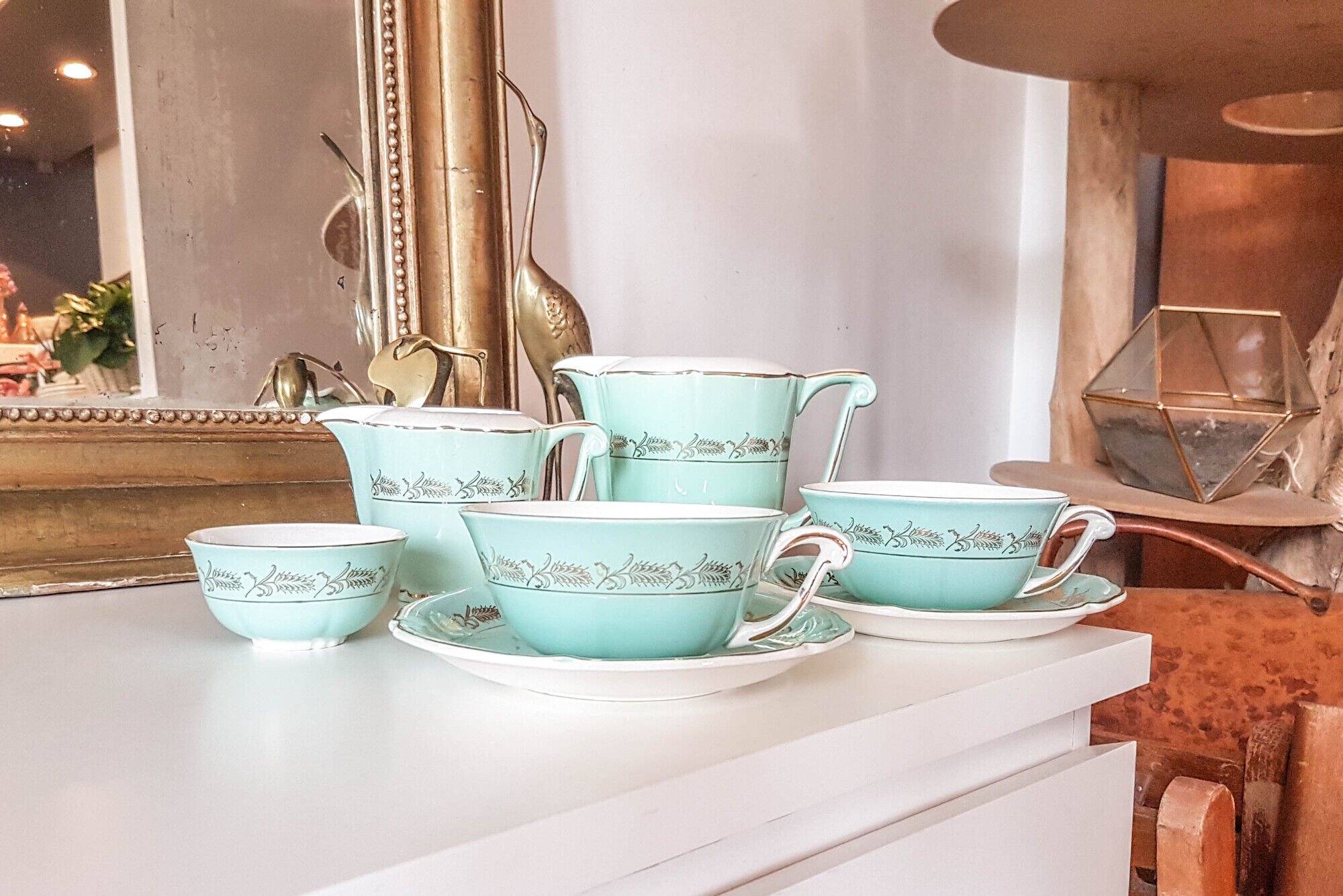 Tea service semi-porcelain céranord St Amand