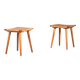 Teak Stools with Caning, 1960s, Set of 2