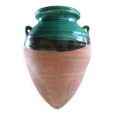 Glazed terracotta wall vase