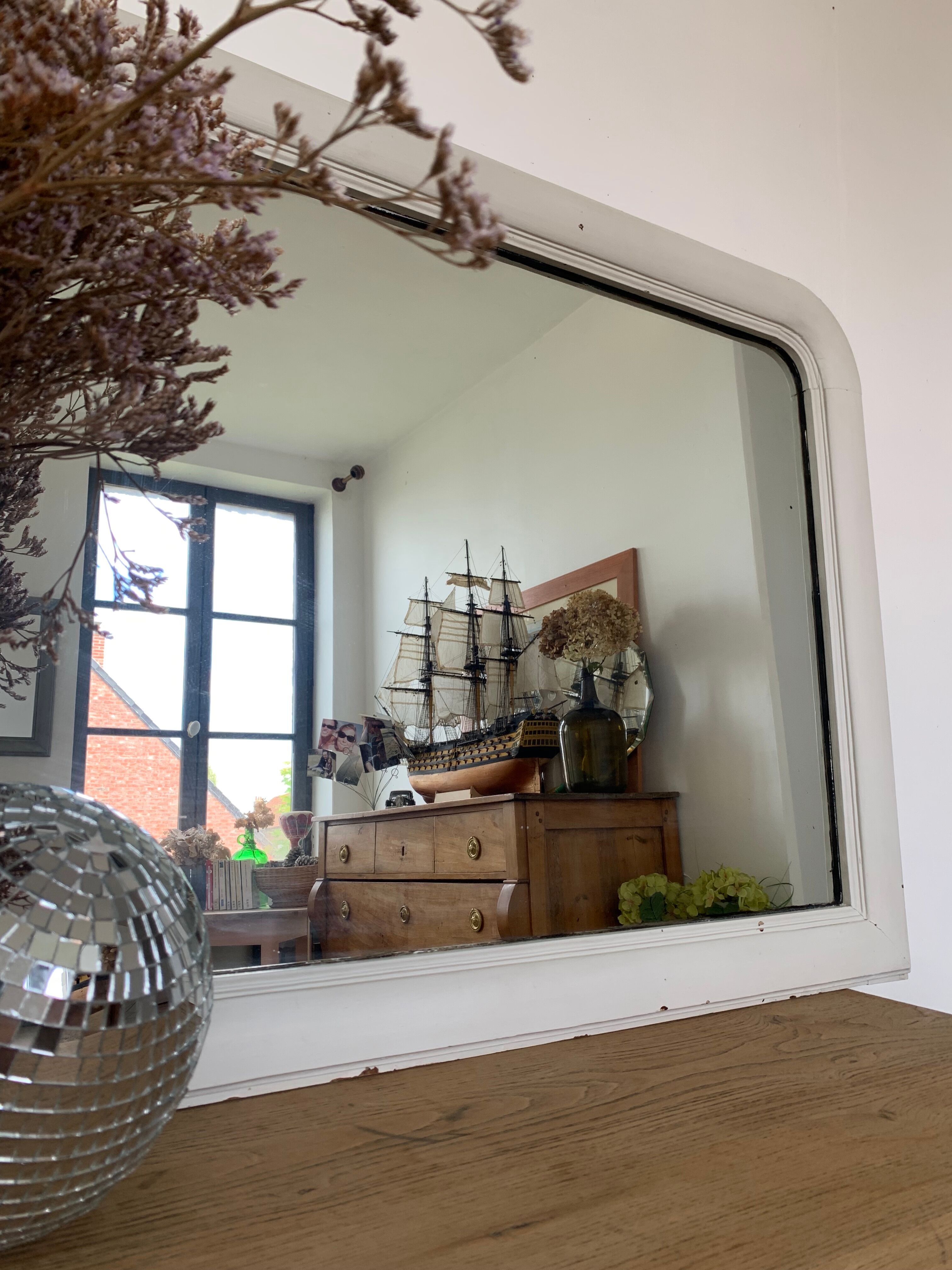 Horizontal Louis-Philippe mirror