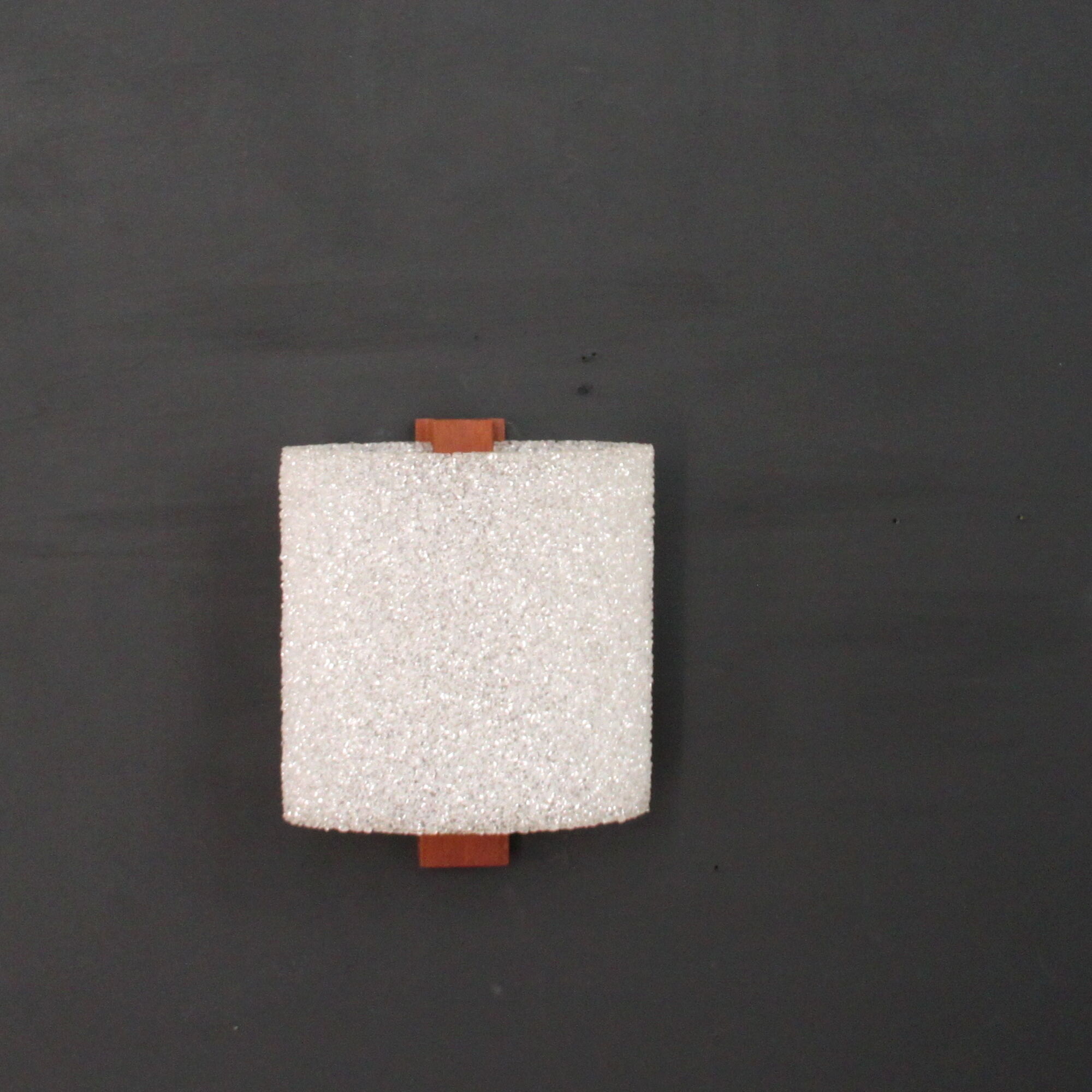 Pair of vintage wood perspex wall lamps, seventies, 70, scandinavian