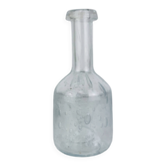 Vase soliflore verre bullé transparent, vintage
