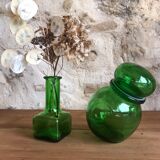 Green Jar Lever and bottle