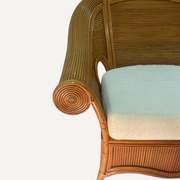 Armchair rattan bamboo lounge club chair, Vivai del Sud