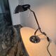 Vintage retro black chrome design lamp from the space age 80s.
