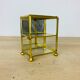 Miniature display case brass and glass, shelf