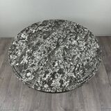 Carved wooden pedestal table with a marble top, Napoleon III period