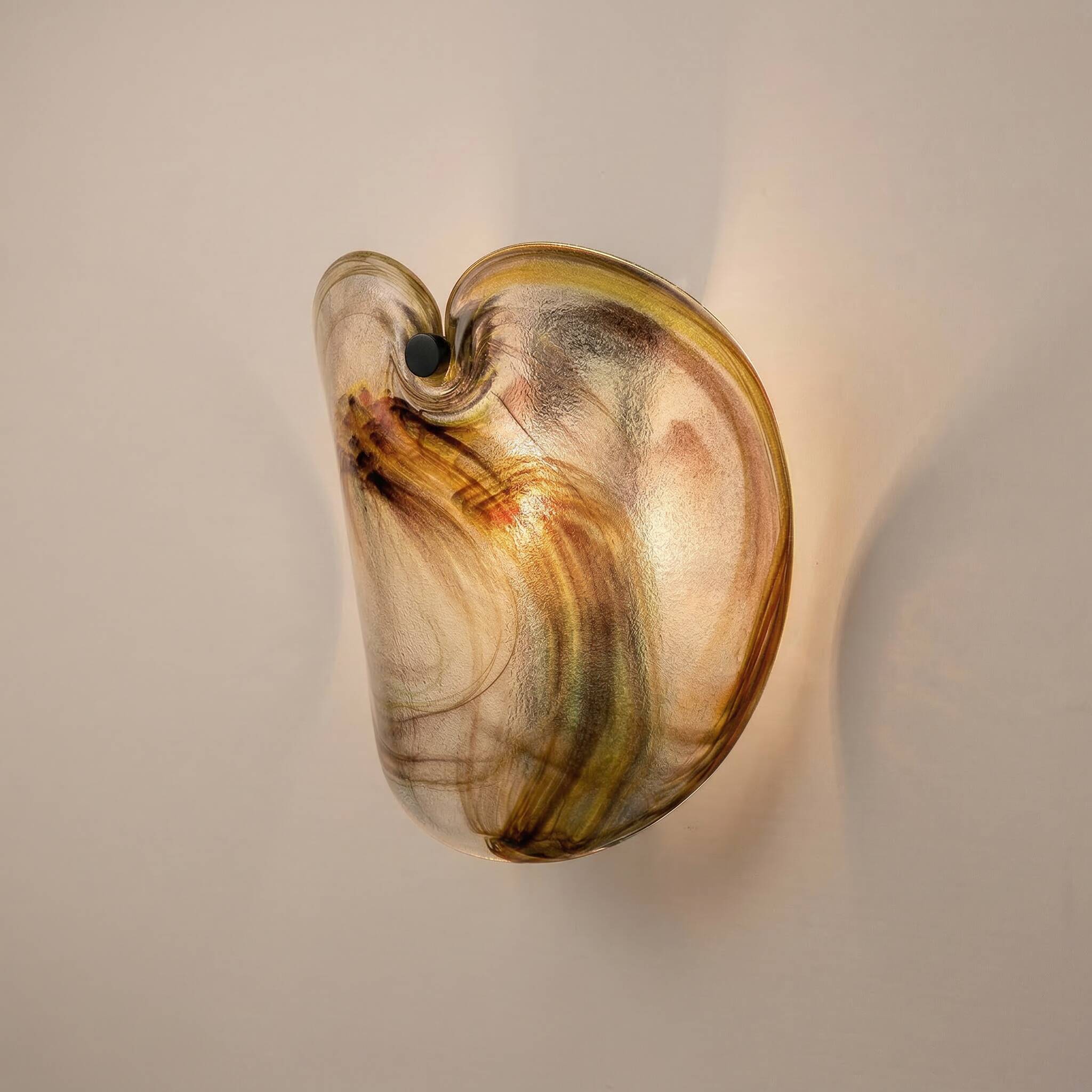 Applique en verre Holmegaard par Per Lütken, Danemark, années 1970.