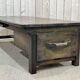 Coffee table early XXth fir with 2 drawers