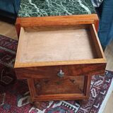 Art Deco style bedside table in marble