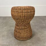 Champagne cork rattan stool