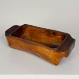 Imposing storage compartment in carved solid wood, Auvergne, early 20th century