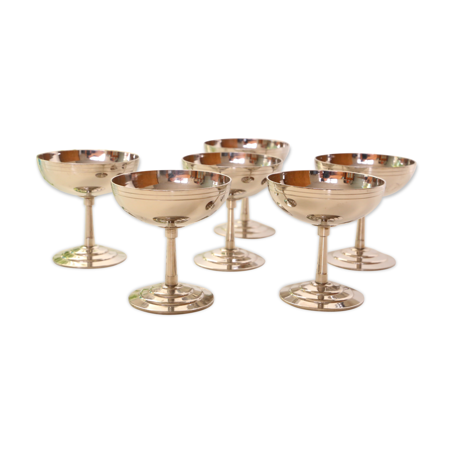 Set de 6 coupes en inox de Letang-Remy
