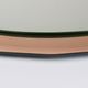 Cristal Arte Pink Oval Rosé Mid-Century Wall Mirror, Italy, 1960s