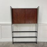 Vintage shelf in metal and wood