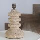 Stone lamp, herbarium lampshade, 60s