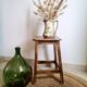 Old vintage handcrafted kitchen stool