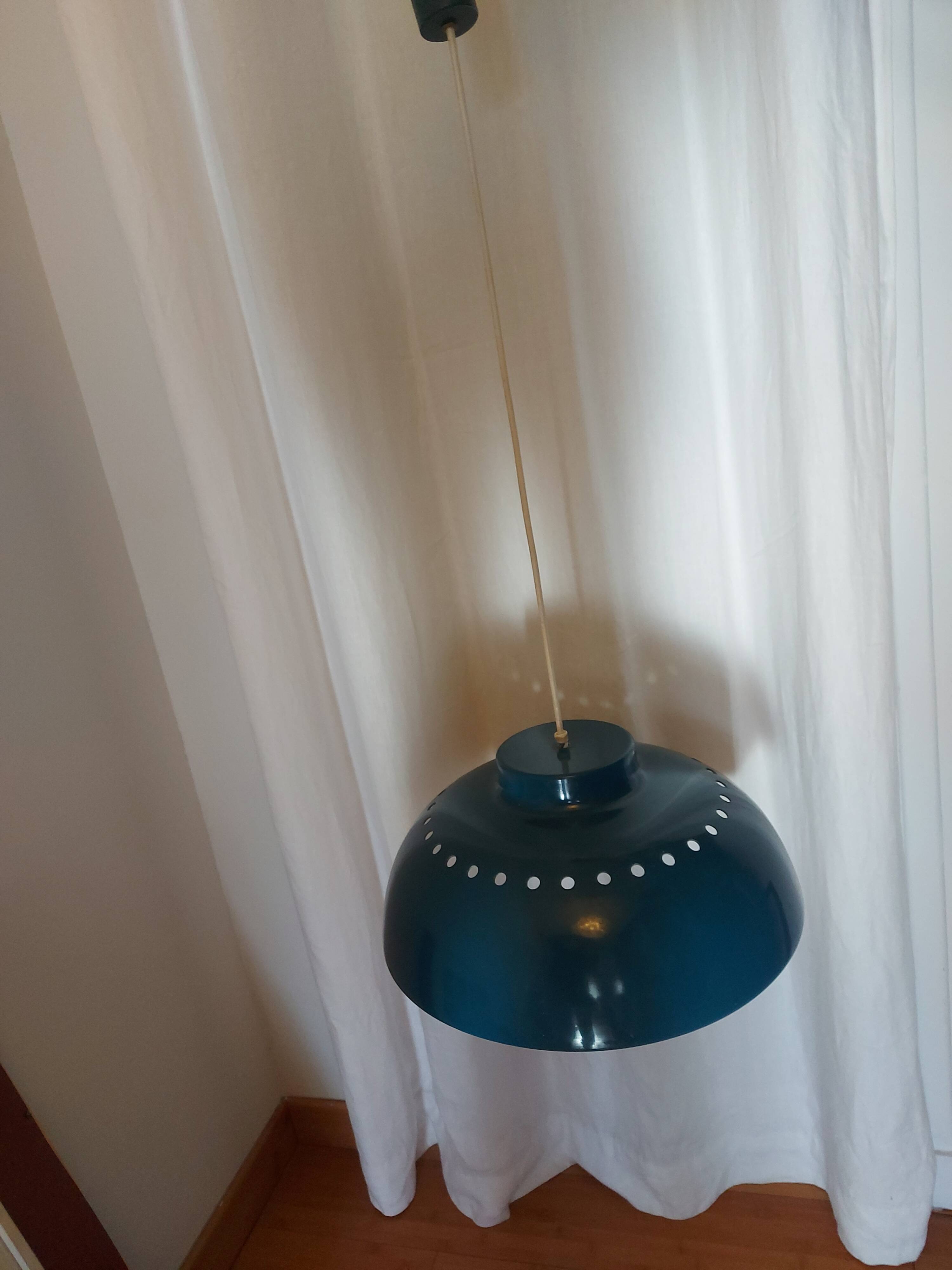Metal pendant lamp Delmas 60's