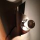 Polished and brushed stainless steel sconces 1970