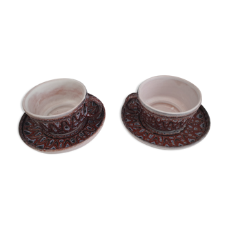 Two cups Jean Austruy Vallauris