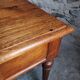 Antique oak writing table with drawer, French side table, console, solid oak desk, circa 1930–1950.