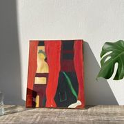 Peinture abstraite femme huile sur toile