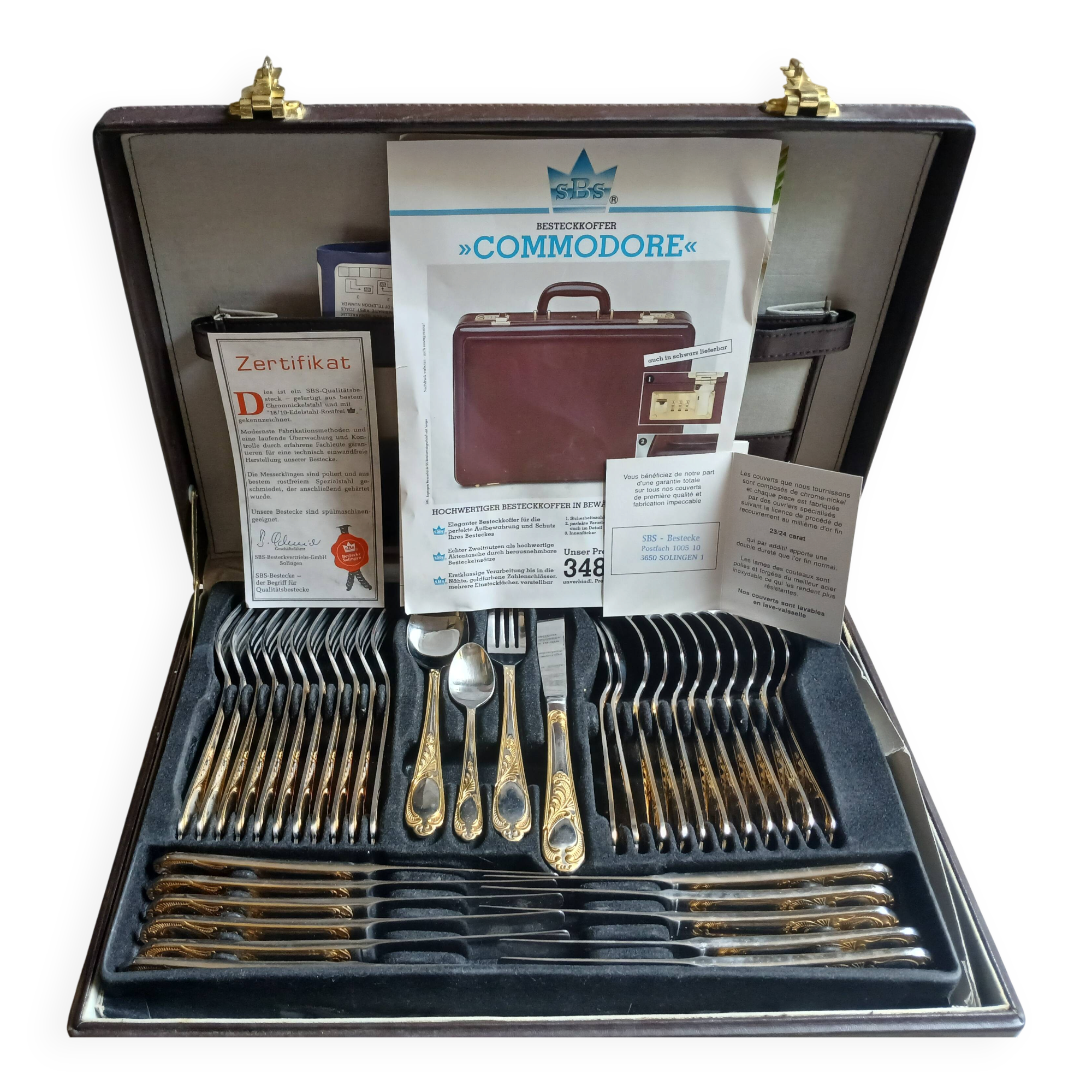 Ménagère de luxe SBS Solinger 63 pieces