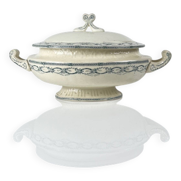 Salins "Recamier" iron earth soup tureen, late 19th century