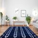 Modern Moroccan carpet blue 90x150cm