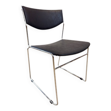Stackable sled chair from the 1970s.